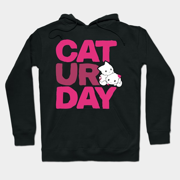 Caturdays Cute Cat weekend lover Hoodie by holger.brandt